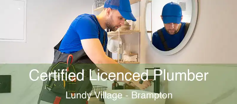 Certified Licenced Plumber Lundy Village - Brampton