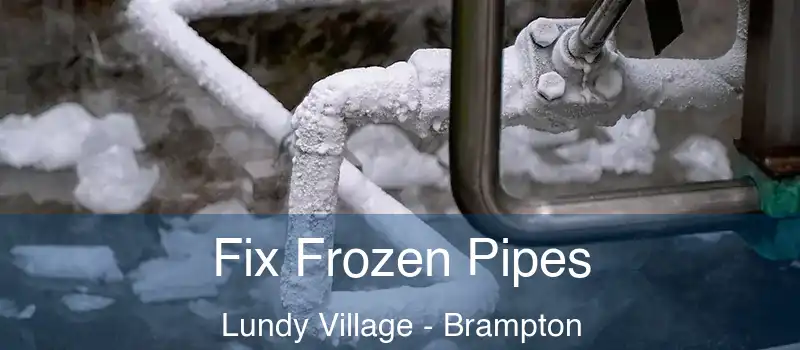 Fix Frozen Pipes Lundy Village - Brampton