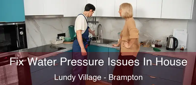  Fix Water Pressure Issues In House Lundy Village - Brampton