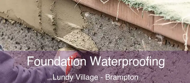 Foundation Waterproofing Lundy Village - Brampton