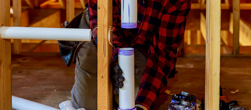 Process of Rough In Plumbing in Lundy Village, Brampton