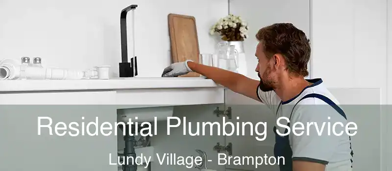 Residential Plumbing Service Lundy Village - Brampton
