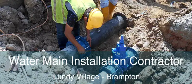 Water Main Installation Contractor Lundy Village - Brampton